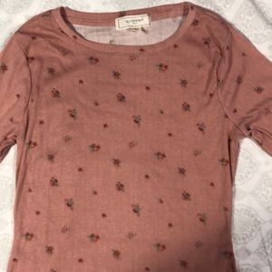 NO COMMENT Light Pink Floral Top